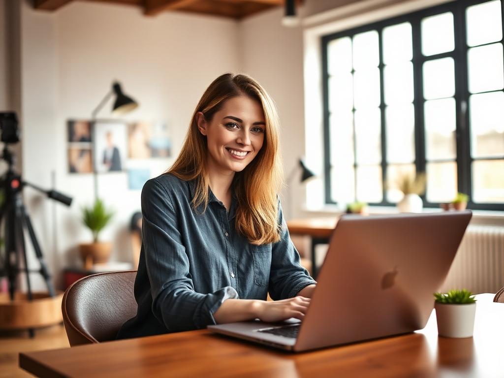 Affordable Websites Bristol — Designer working on laptop in Bristol studio, Smarter Website Pro